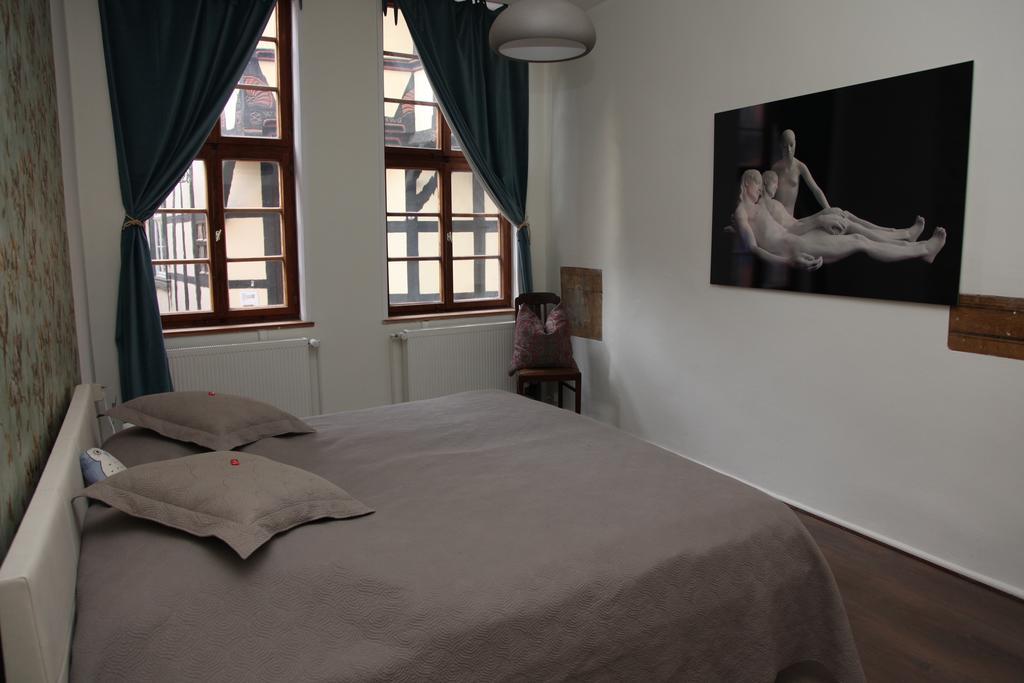 Ferienwohnung Hoellenblick クヴェードリンブルク エクステリア 写真